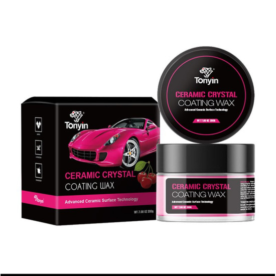 Tonyin Ceramic Crystal Coating Wax Cherry – Tüm Renk Araçlara Uygun Seramik Parlatıcı Wax 200 gr