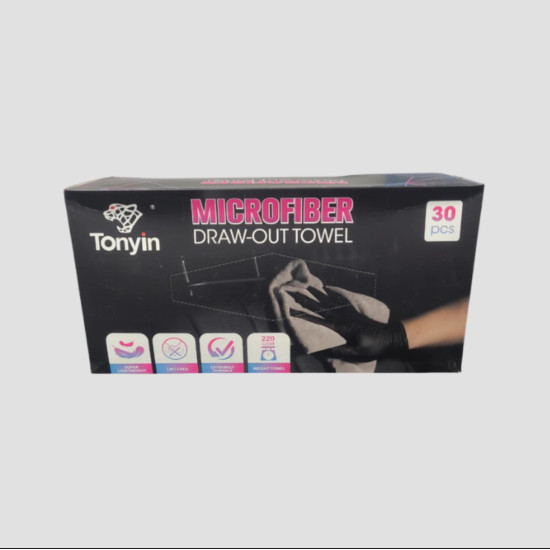 Tonyin 30 Adet Mikrofiber Havlu Kutusu – Profesyonel Detay Temizlik